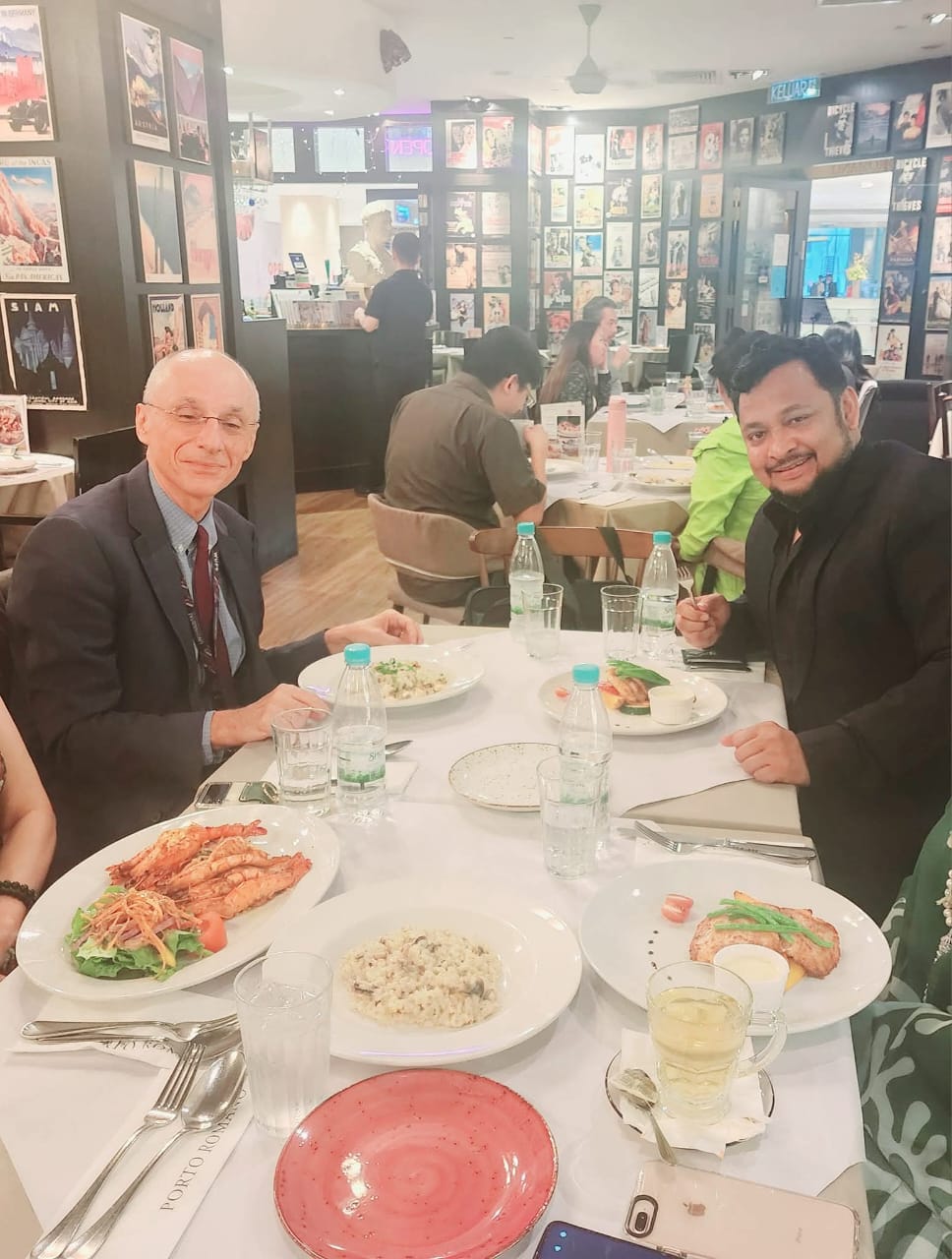 Dr Kamrul with Croatian Envoy