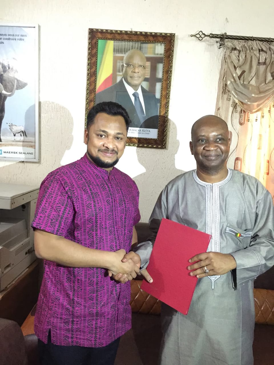 Dr Kamrul & Mamadou Simpara, Memebr of Assembly, Mali