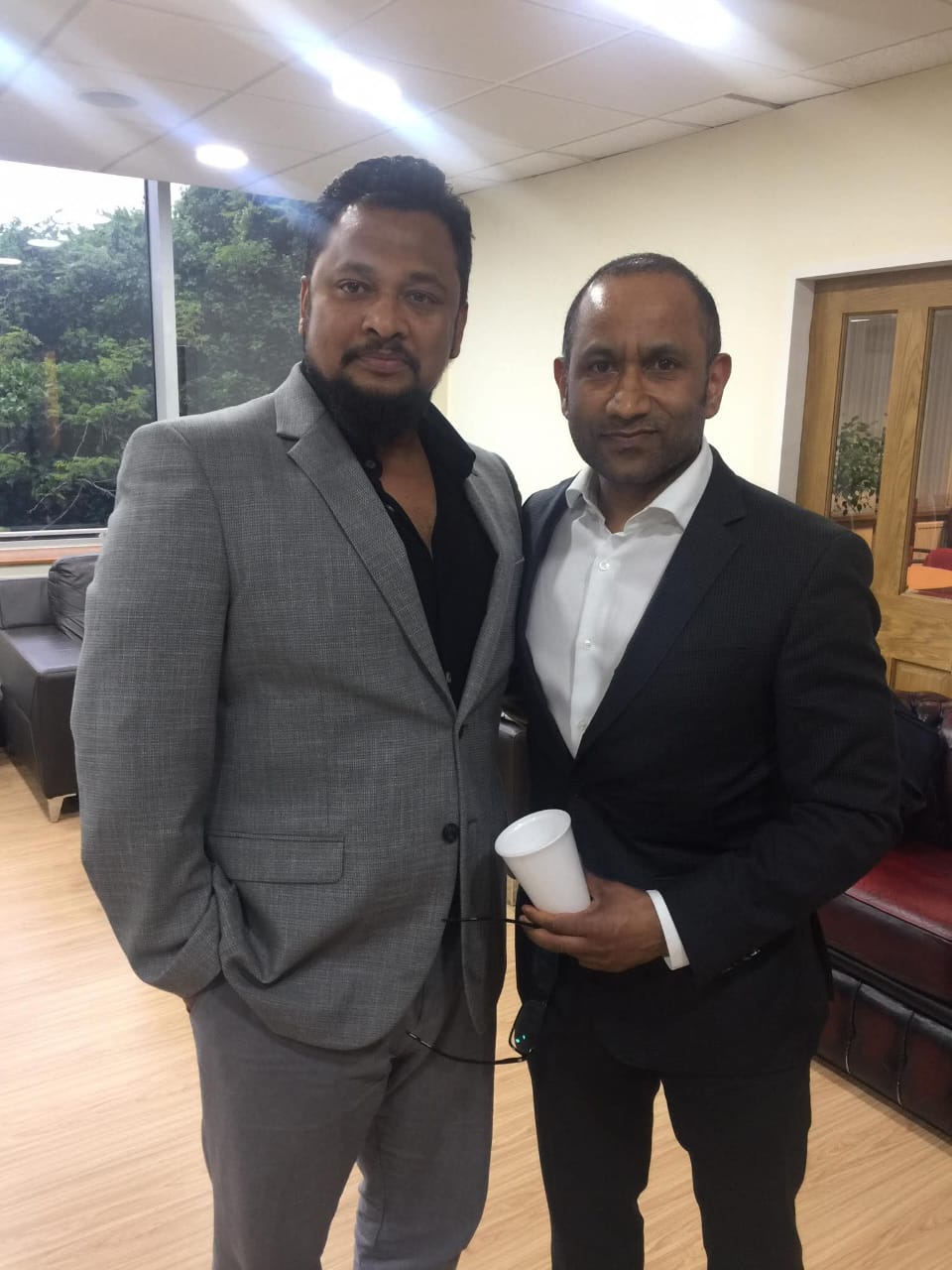 Dr Kamrul With Bhaskar Chairman Vectone,  UK