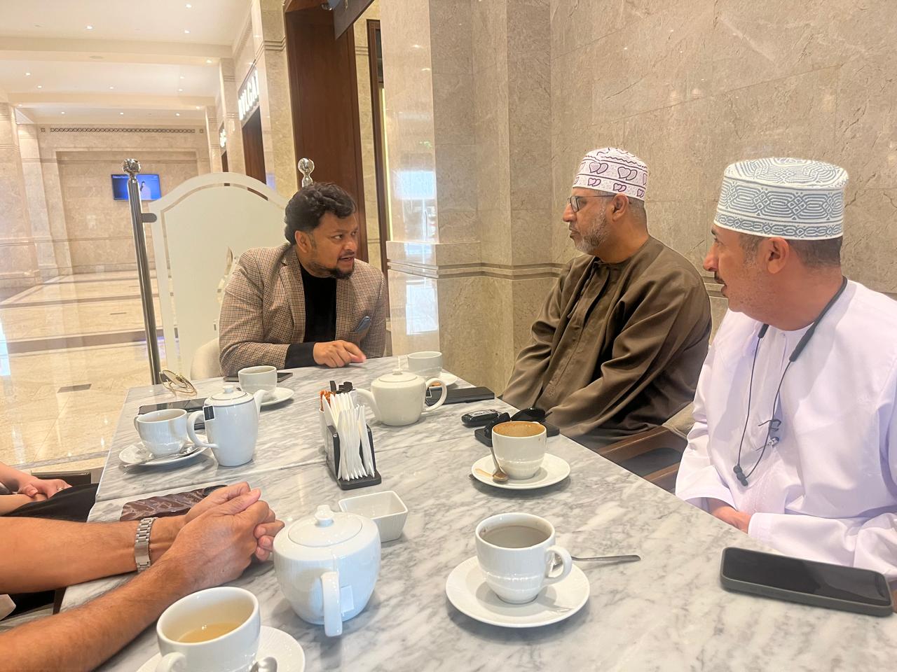 Dr. Kamrul discussing Technolgy partnership with Oman Deputy Minister, Human Resources