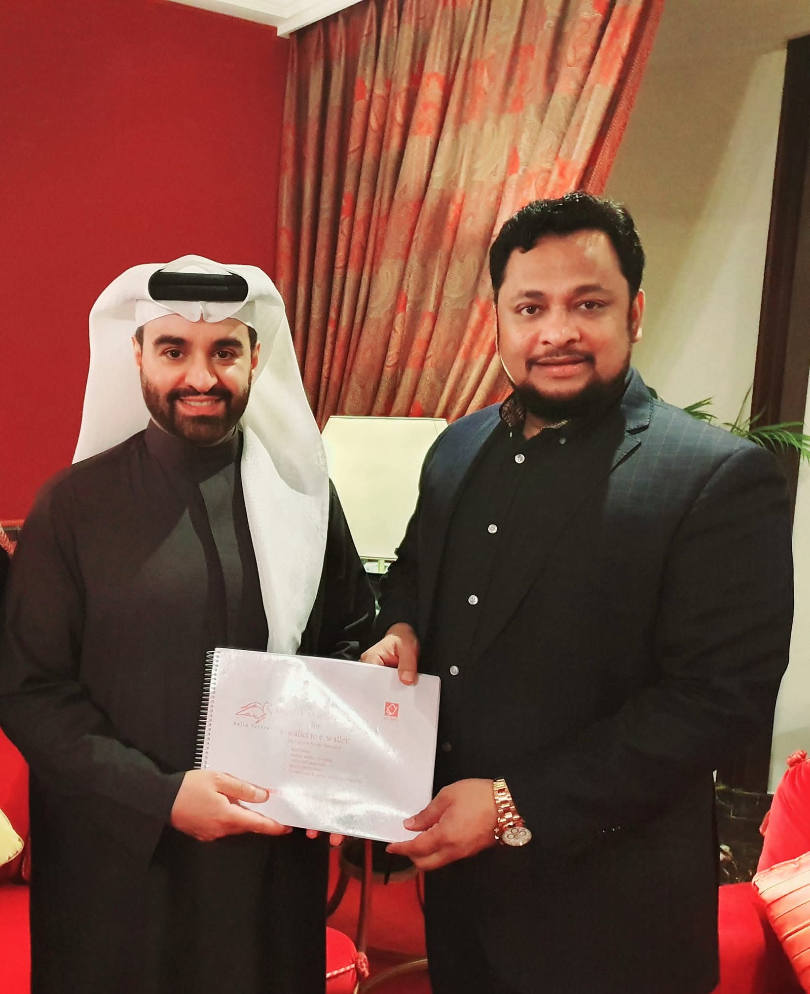 With Prince of Bahrain