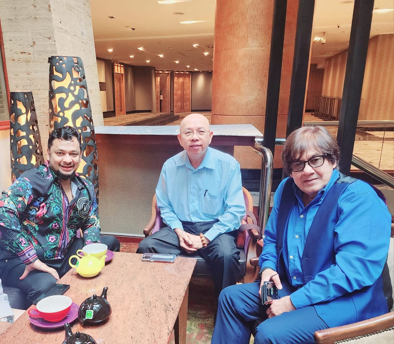Partners together,  TanSri Syed Yusof and Chew Ben Ben with Dr Kamrul