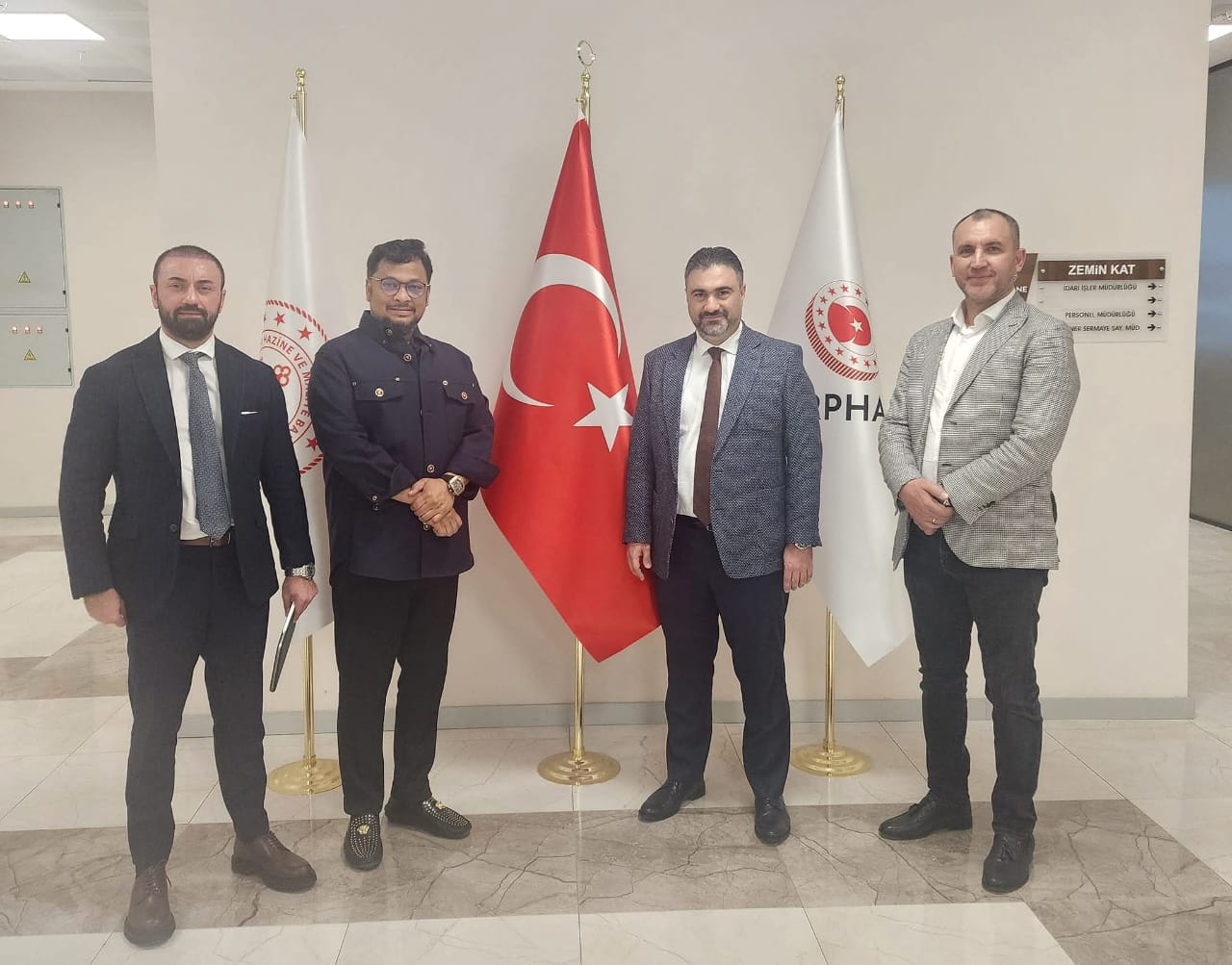 Chairman Versatilo in a reception by the Finance Ministry,  Turkey