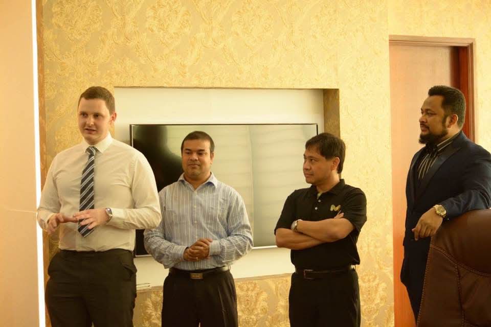 The Group Chairman leading the multinational team