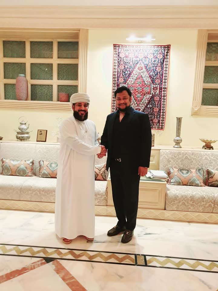 With Shaikh Al Harthy, Oman